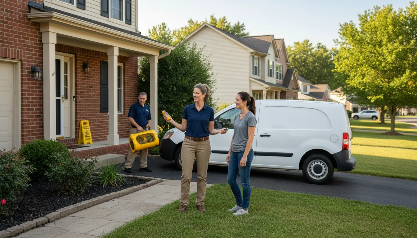Residential water damage restoration in Detroit Lakes, MN